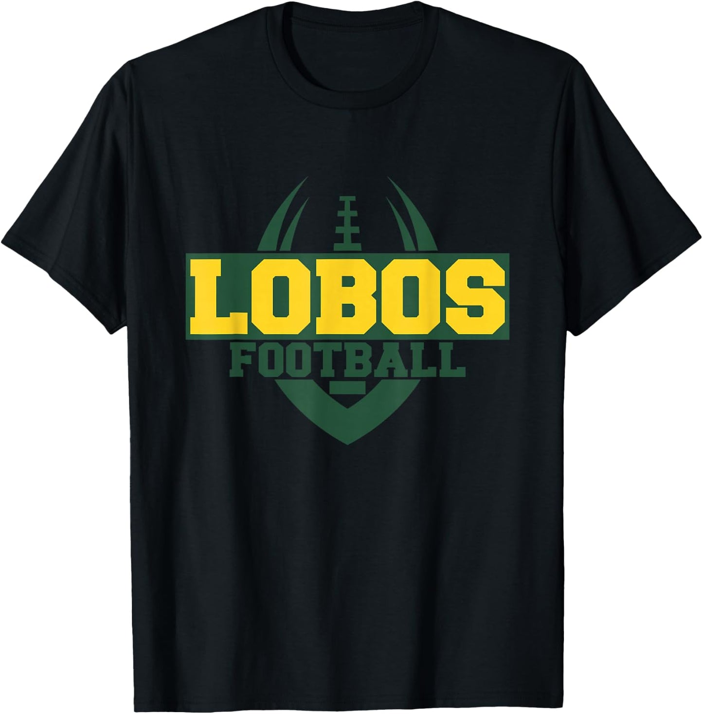 Longview Lobos Football T-Shirt - T-Shirt | Black