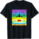 KC-10 Multi-Colored Palm Tree Sunset T-Shirt - T-Shirt | Black
