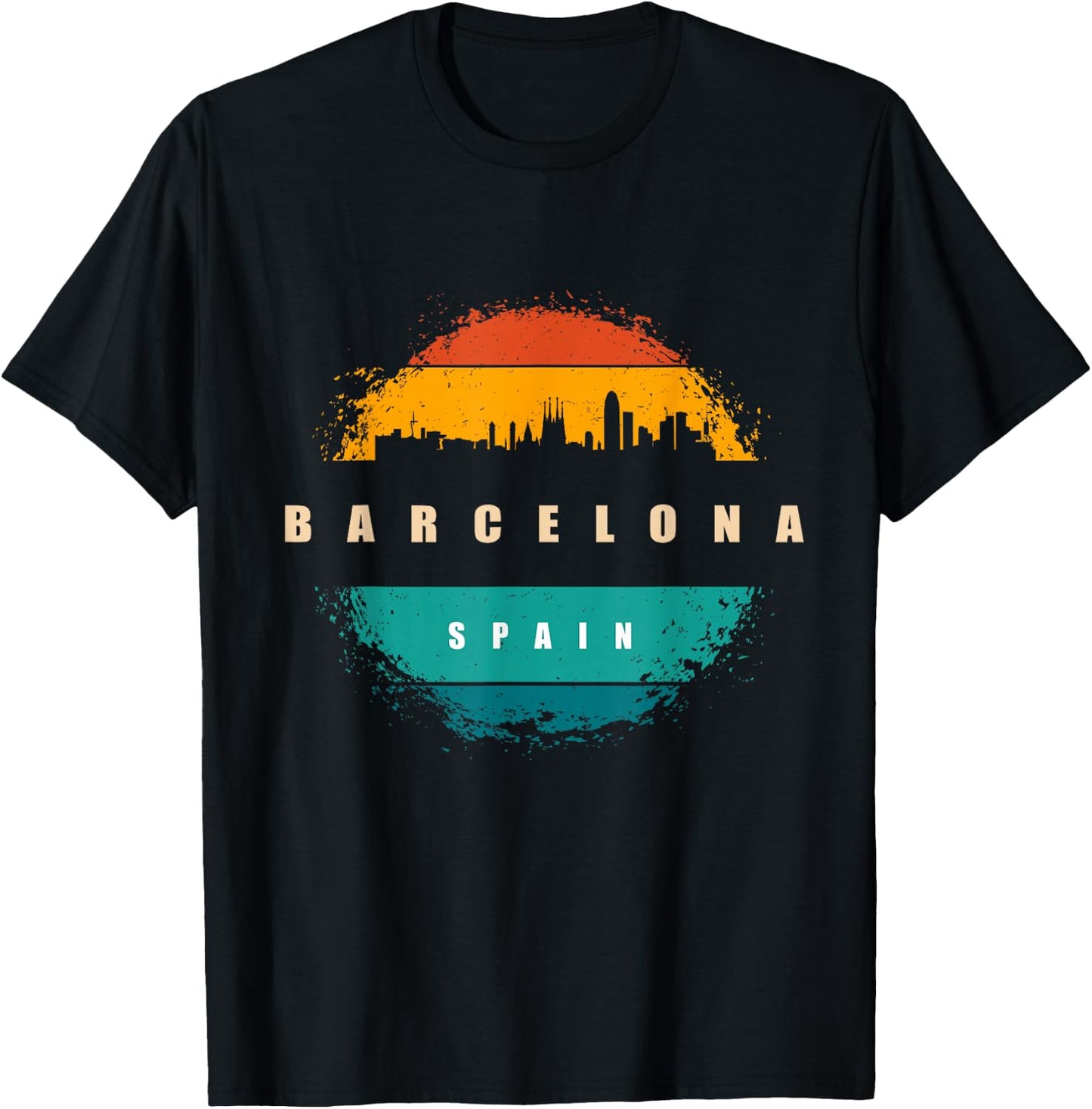 City of Barcelona Spain T-Shirt - T-Shirt | Black