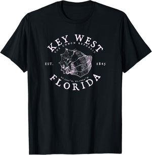 Key West Florida Conch Republic FL Floridian T-Shirt - T-Shirt | Black