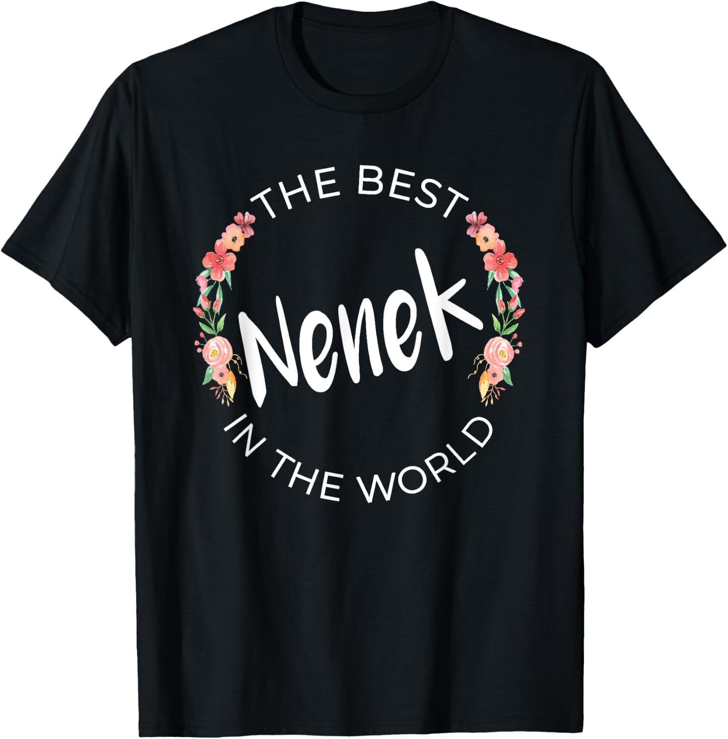 Best Nenek In The World Indonesian Grandma Mother’s Day T-Shirt - T-Shirt | Black