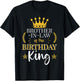 Brother-In-Law of the Birthday King Theme Party Bday T-Shirt - T-Shirt | Black