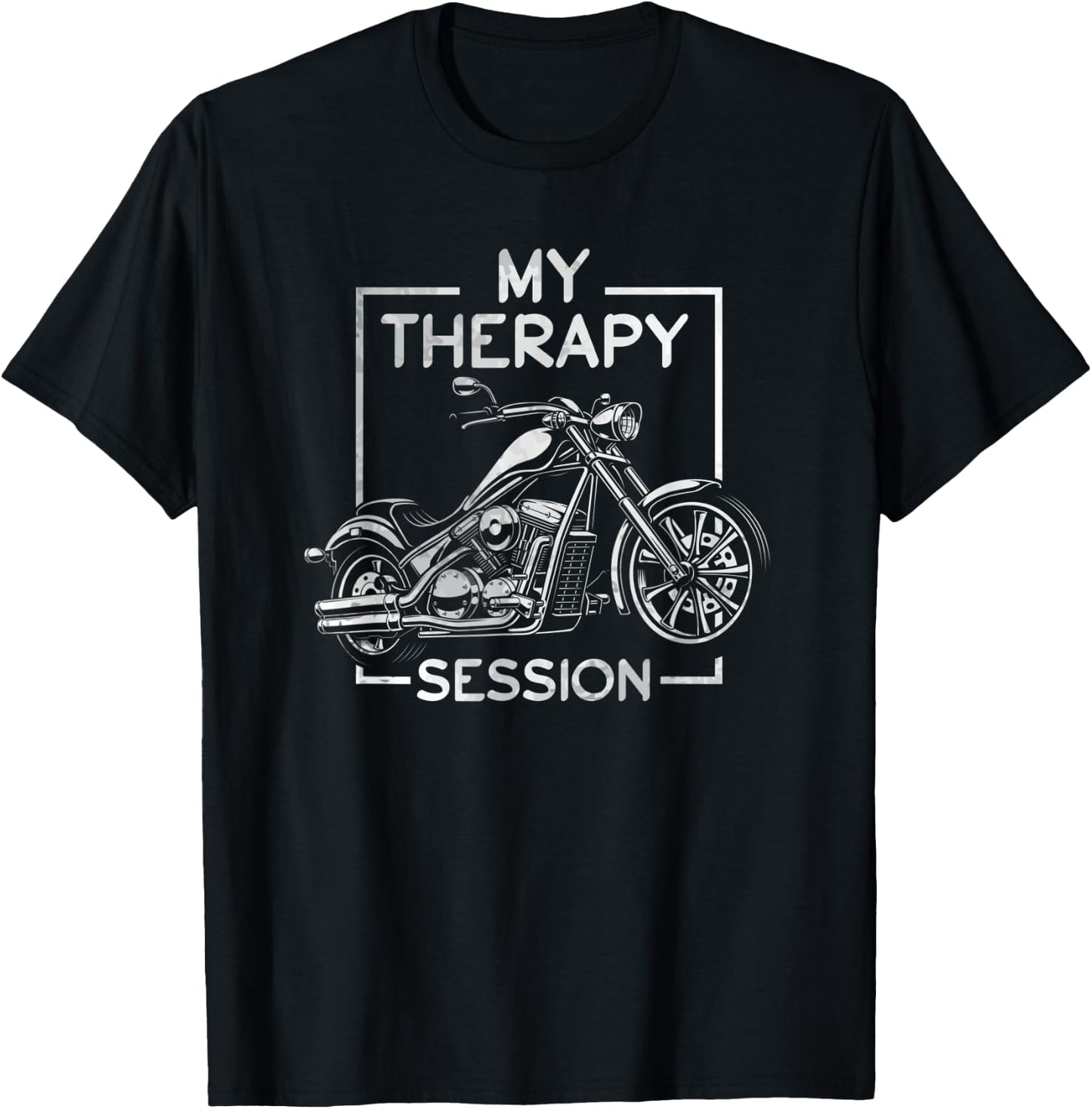 My therapy session is biking bike motorcycle rider T-Shirt - T-Shirt | Black