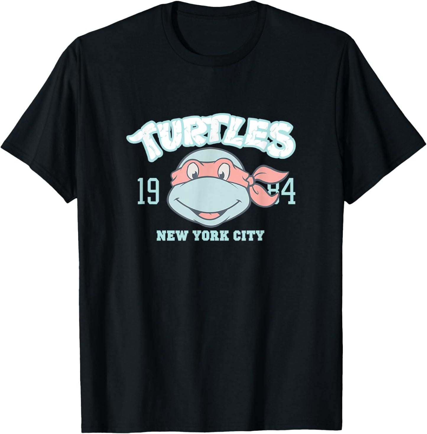 Teenage Mutant Ninja Turtles Raphael 1984 NYC Collegiate T-Shirt - T-Shirt | Black