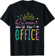 Queen of The Office, Office Secretary Secretaries T-Shirt - T-Shirt | Black