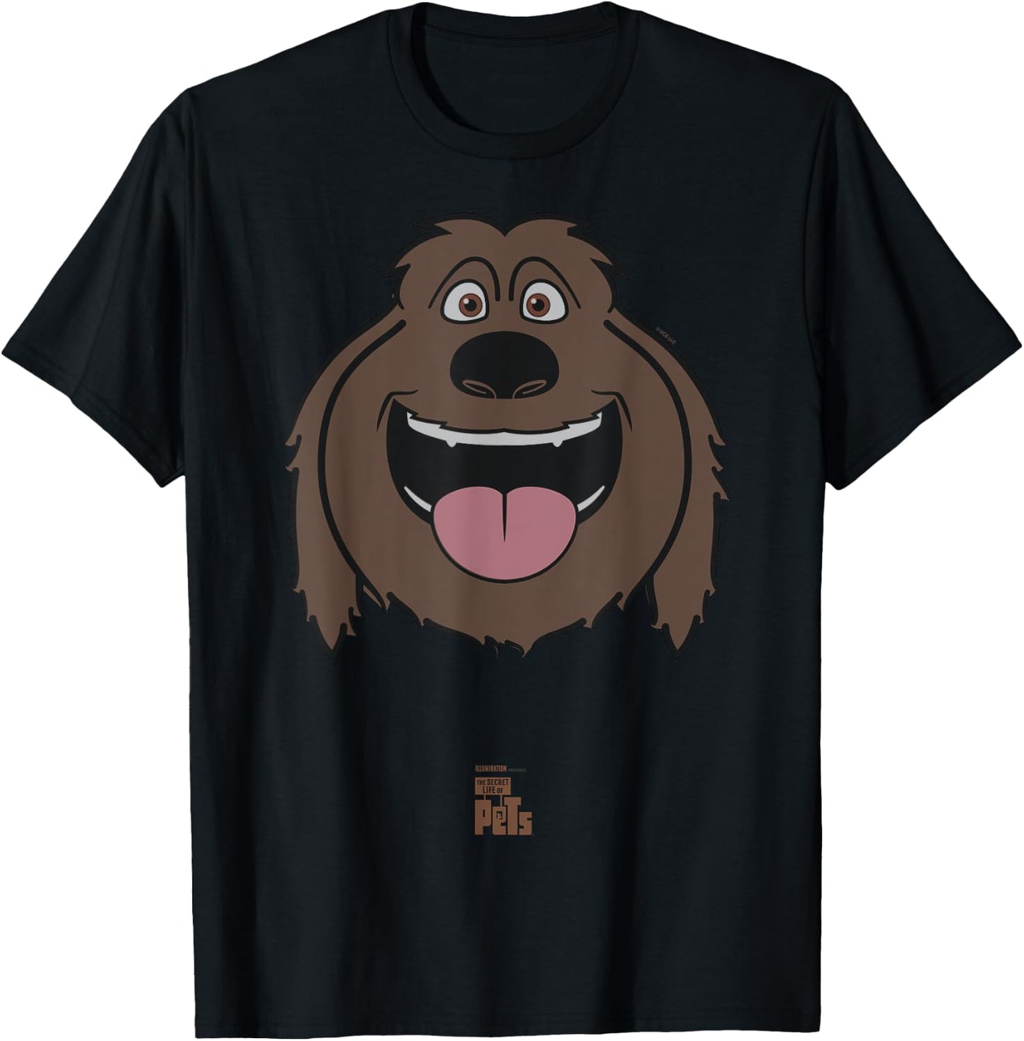 The Secret Life of Pets Duke Big Face T-Shirt - T-Shirt | Black