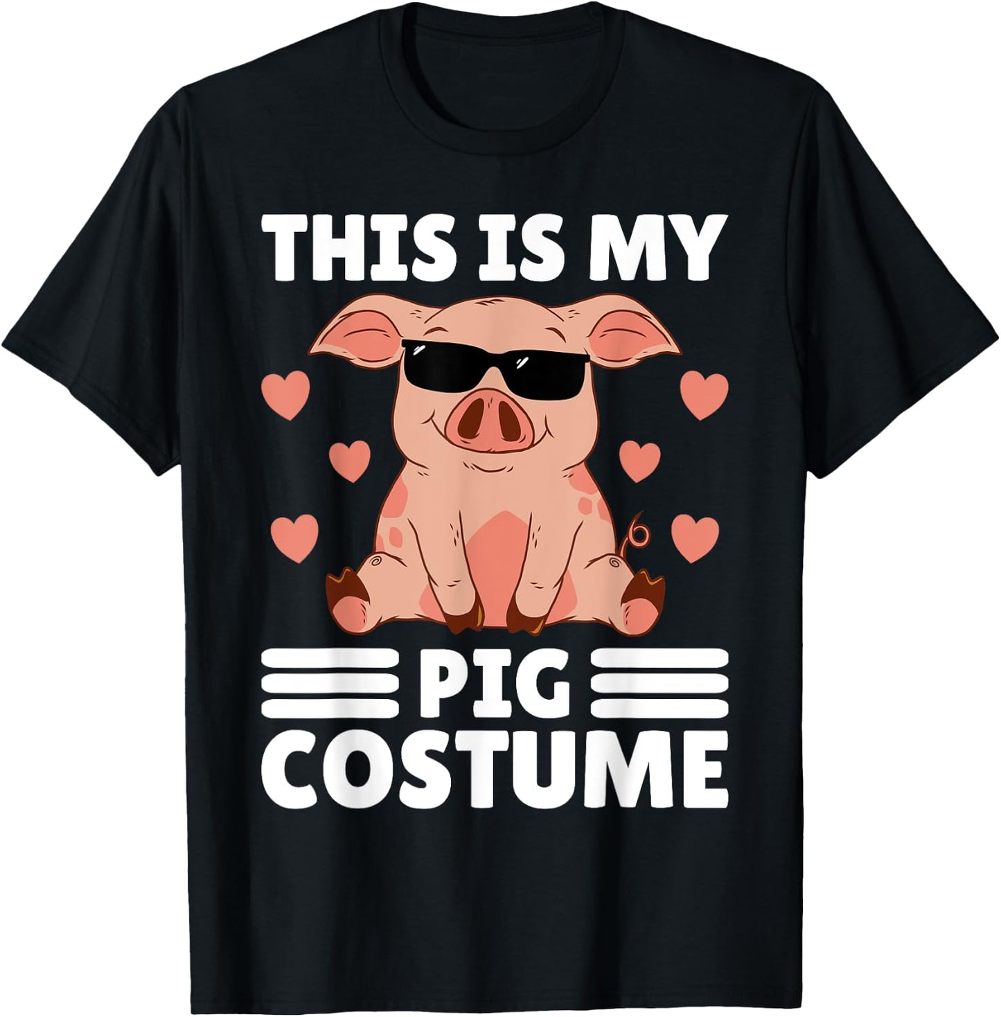 This Is My My Pig Costume Men Pig Stuff Funny Farmer Boy Pig T-Shirt - T-Shirt | Black