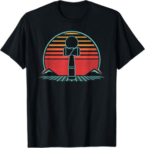 Kendama Retro Vintage 80s Style T-Shirt - T-Shirt | Black