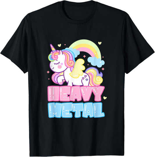 Heavy Metal Unicorn Death Metal Rock Music Punk T-Shirt - T-Shirt | Black
