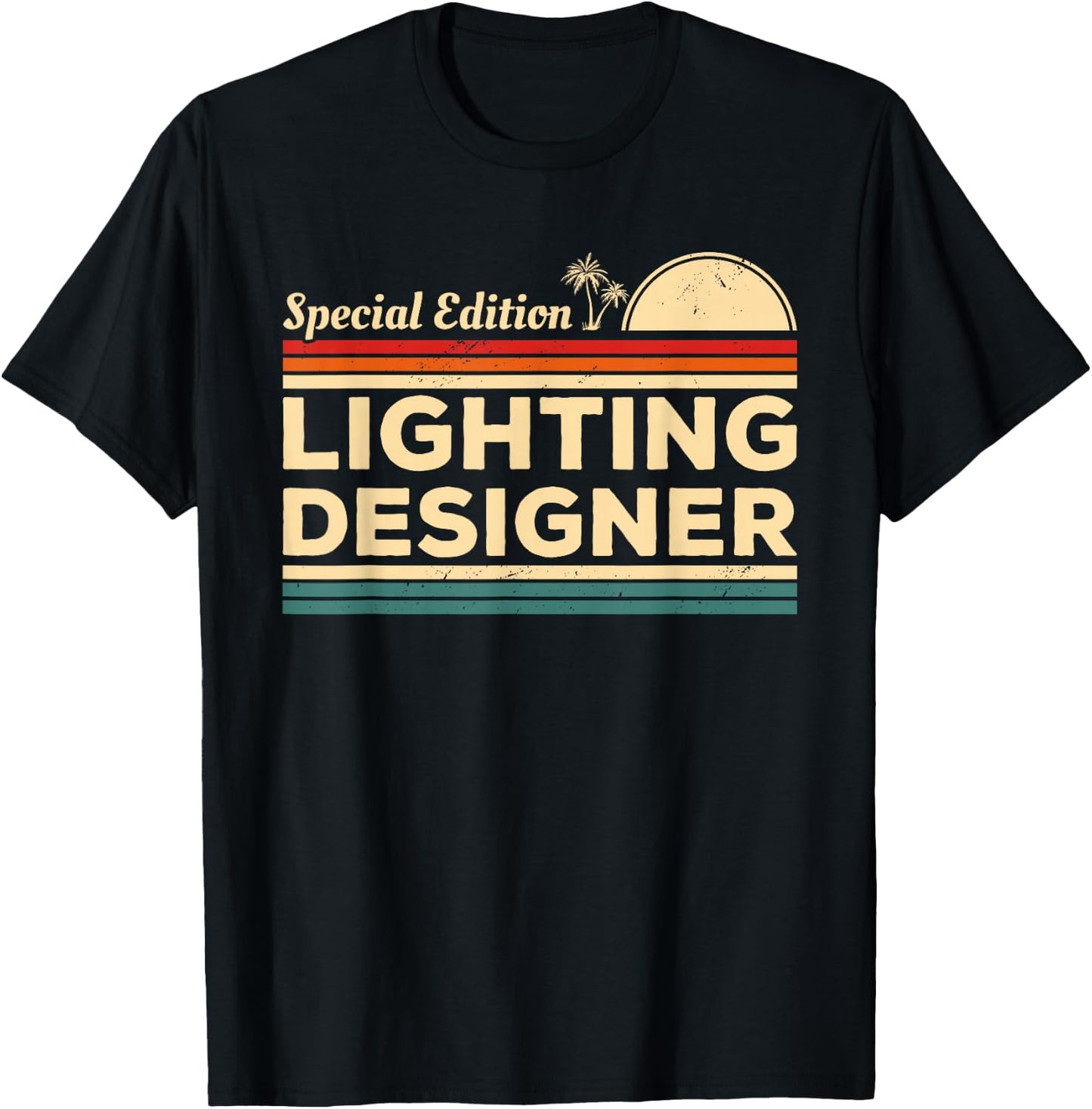 Vintage Lighting Designer T-Shirt - T-Shirt | Black