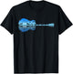 Guitar Shadow Lake Love Guitar Musician Guitarist Music T-Shirt - T-Shirt | Black