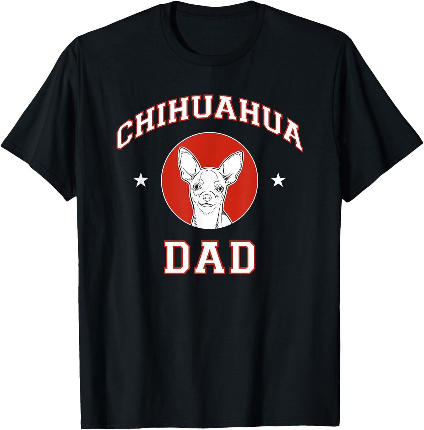 Chihuahua Dad Dog Father Women Girls Kids T-Shirt - T-Shirt | Black