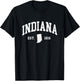 Indiana - Est. 1816 - Distressed / Worn Design - Classic T-Shirt - T-Shirt | Black