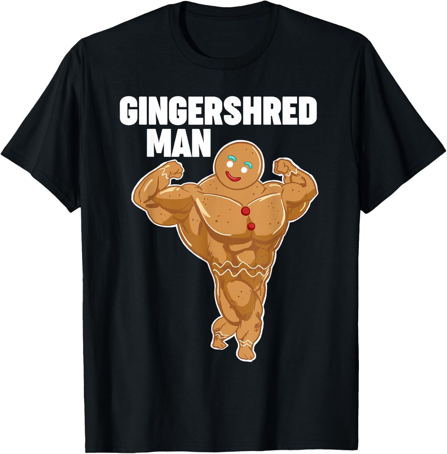 Gingershred man funny Gingerbread man T-Shirt - T-Shirt | Black
