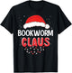 Bookworm Santa Claus Christmas Matching Costume T-Shirt - T-Shirt | Black