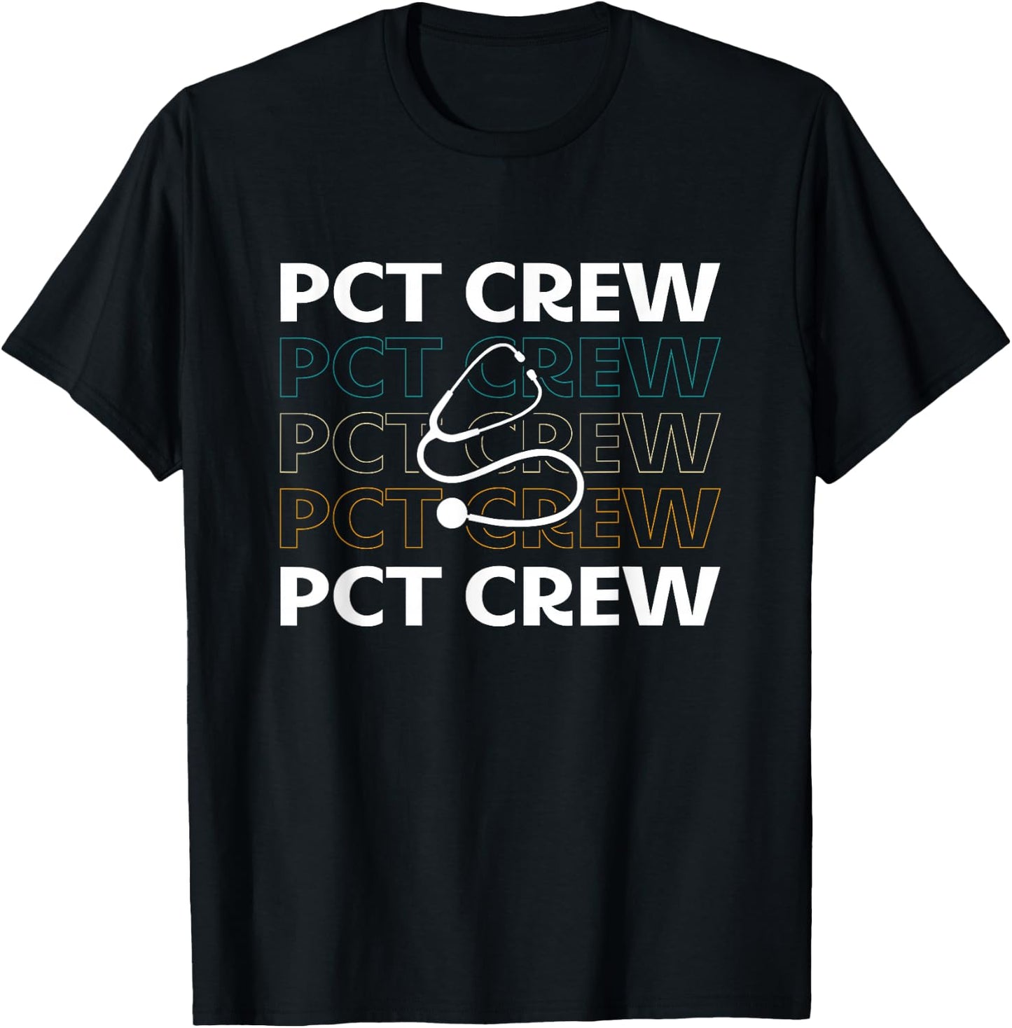 Patient Care Technician Gifts For PCT Week -Adults Black Short Sleeve T-Shirt - T-Shirt | Black