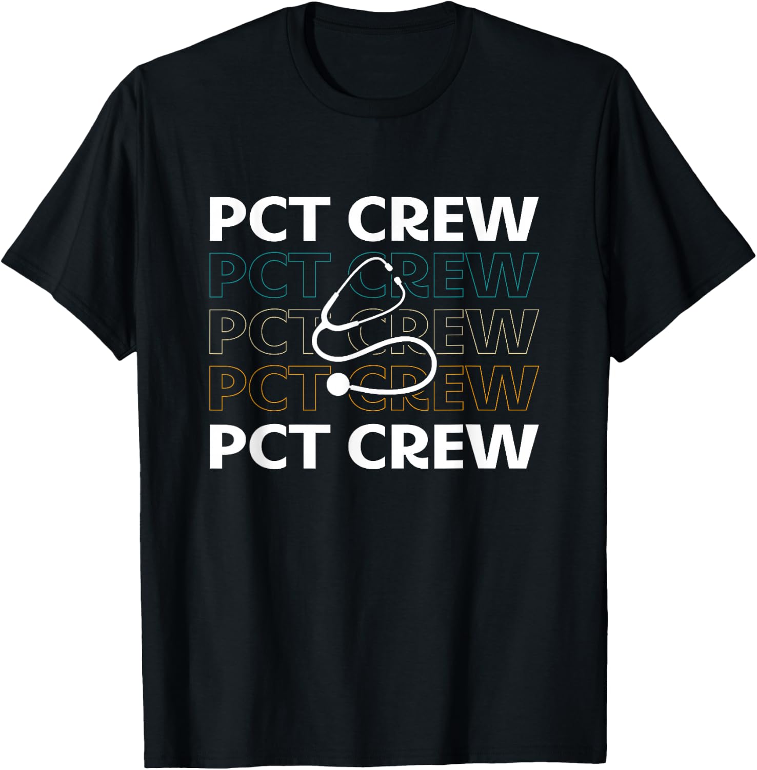Patient Care Technician Gifts For PCT Week -Adults Black Short Sleeve T-Shirt - T-Shirt | Black