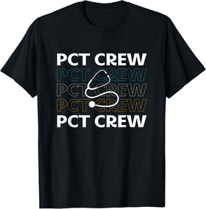 Patient Care Technician Gifts For PCT Week -Adults Black Short Sleeve T-Shirt - T-Shirt | Black