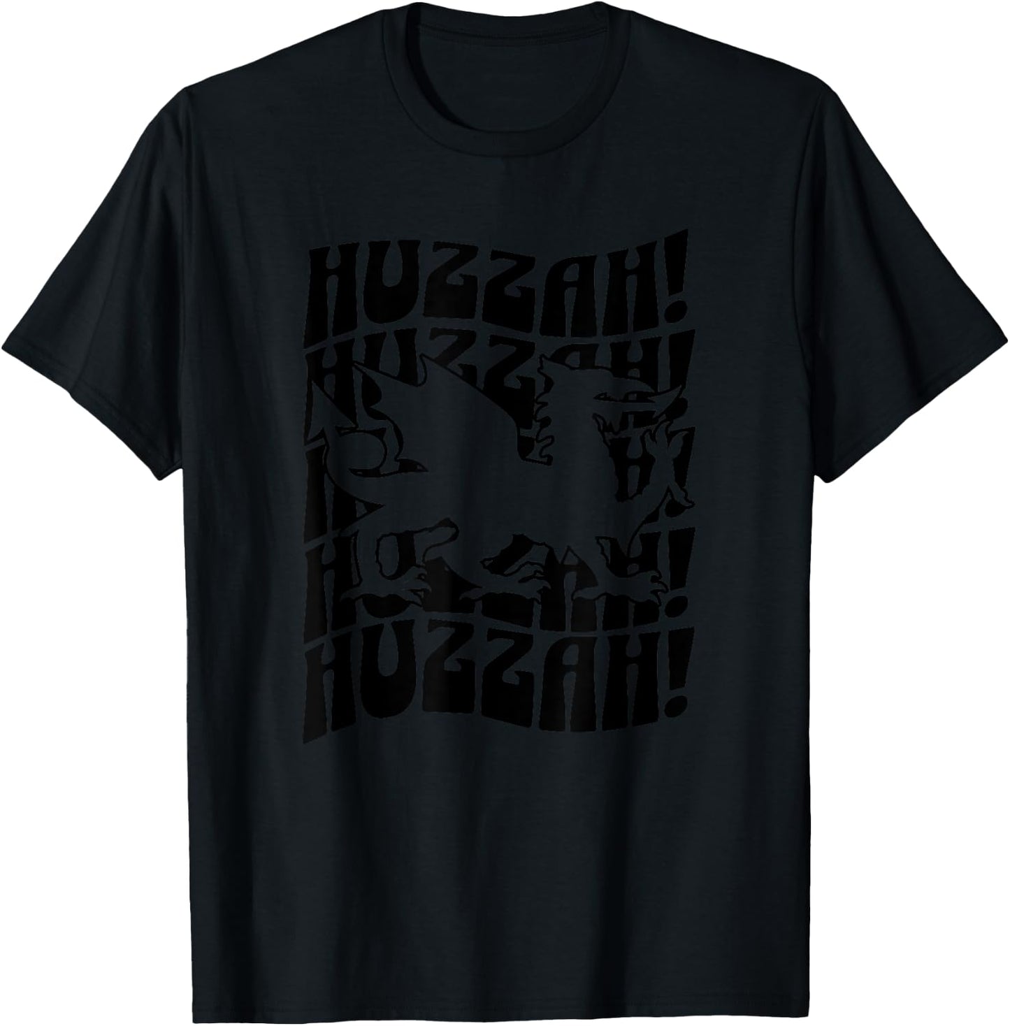 Huzzah Renaissance Faire Festival Fair Medieval Theme Dragon T-Shirt - T-Shirt | Black
