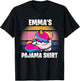 Emma's Pajama Shirt - Personalized Sleeping T-Shirt - T-Shirt | Black