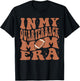 In My Quarterback Mom Football Era Groovy QB Mama Christmas T-Shirt - T-Shirt | Black
