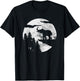 Elephant Africa Safari Pachyderm - Full Moon Elephant T-Shirt - T-Shirt | Black