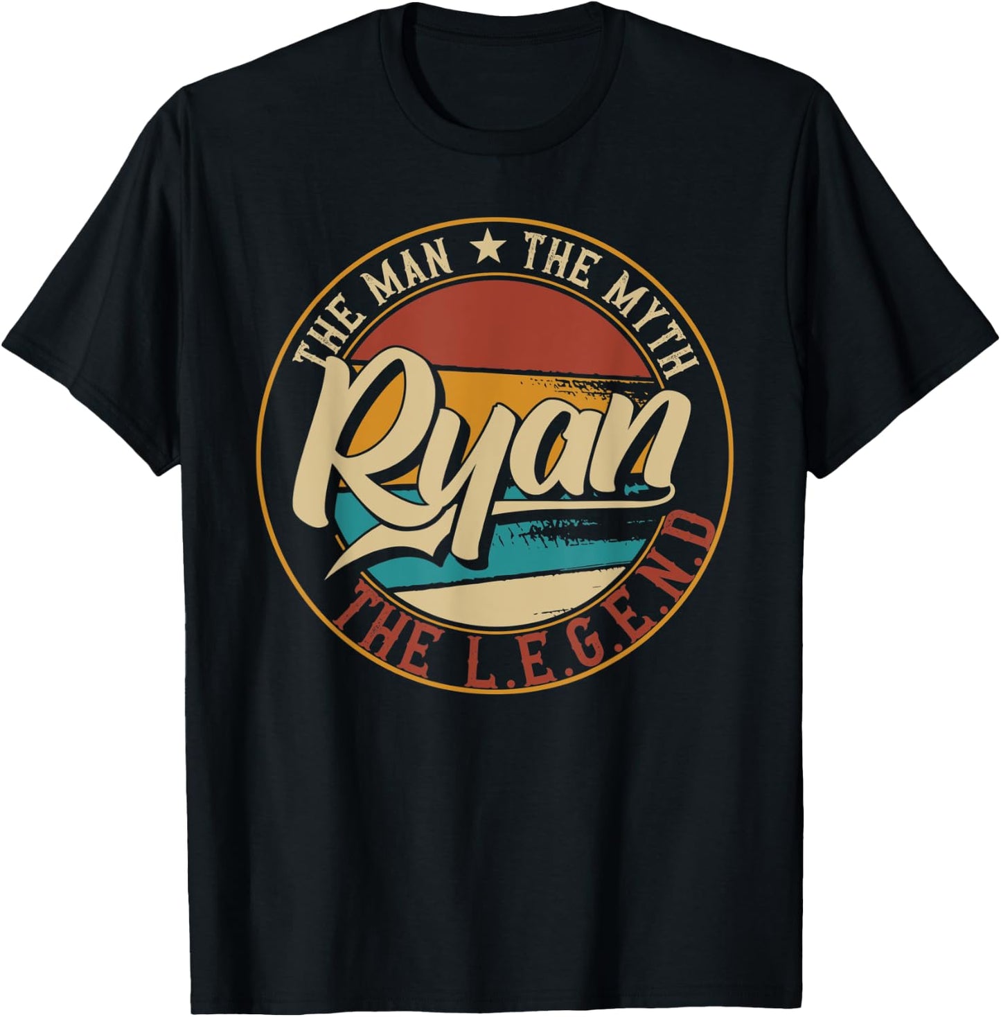 Ryan The man the myth the legend T-Shirt - T-Shirt | Black