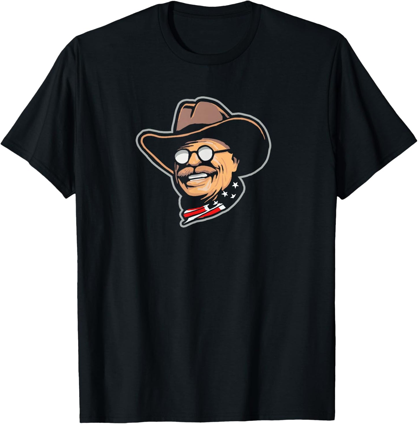 Teddy Roosevelt Rough Rider American National Parks Retro T-Shirt - T-Shirt | Black