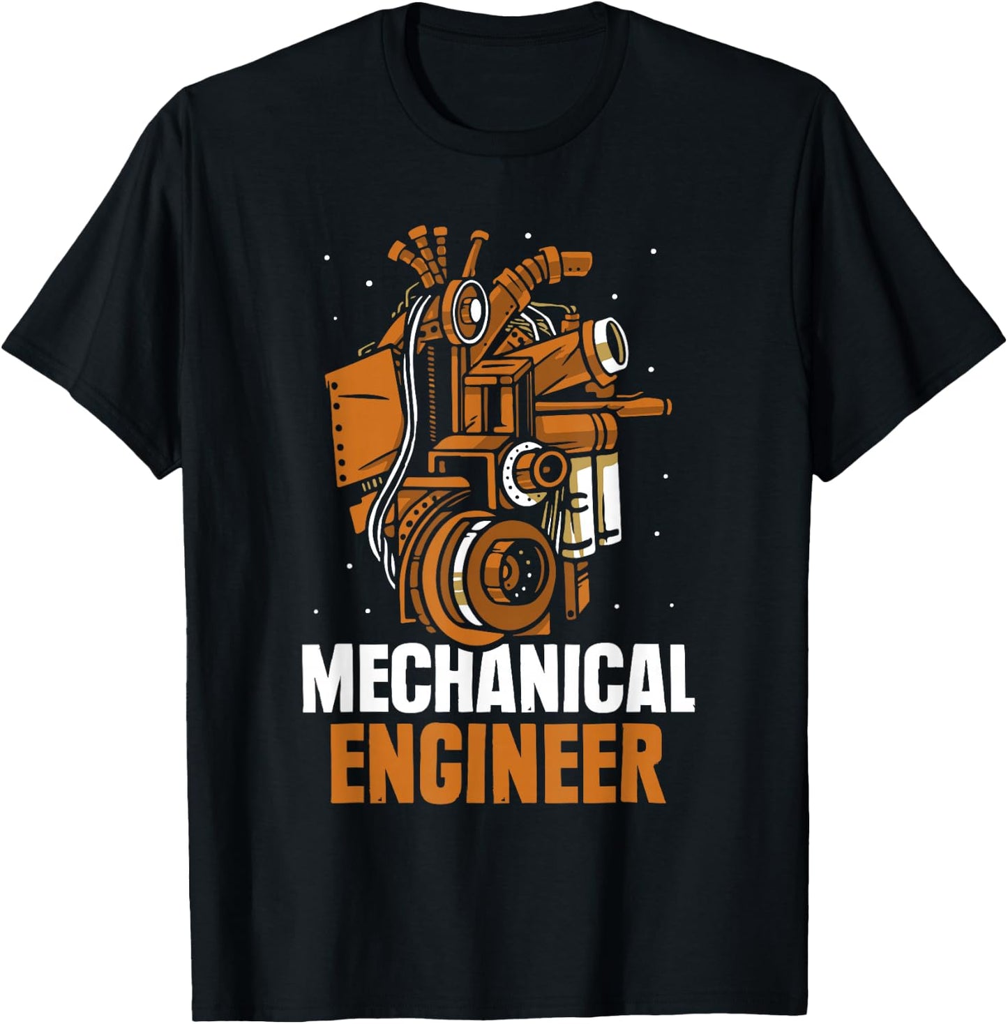 Mechanical Engineer Student Mechanical Engineering Machine Construction T-Shirt - T-Shirt | Black
