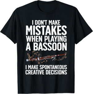 Cool Bassoon Art Women Bassoonist Bassoon Player T-Shirt - T-Shirt | Black