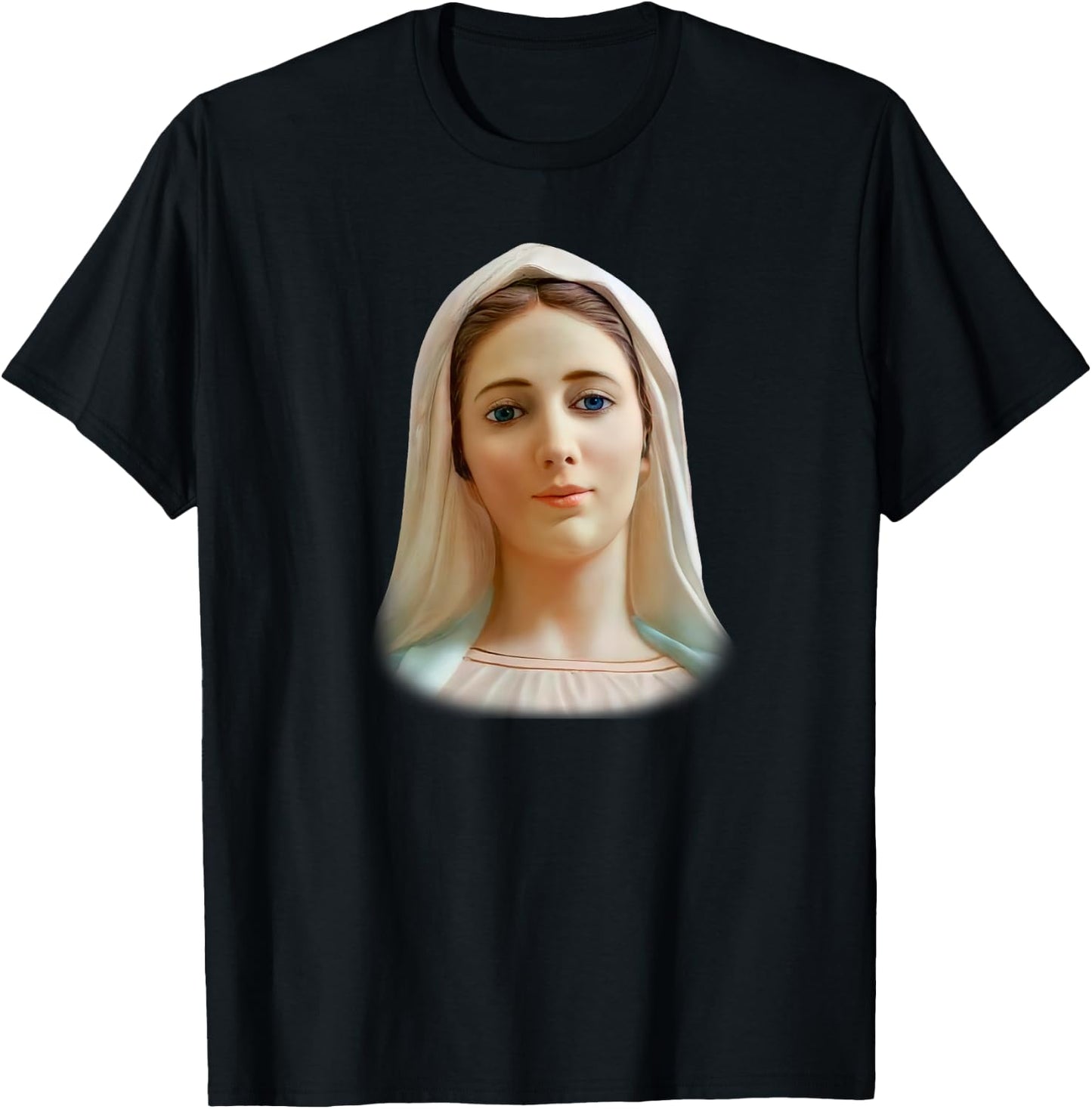 Medjugorje Our Lady Queen of Peace Gospa T-Shirt - T-Shirt | Black