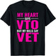 My Heart Says VTO But My Bills Say Vet Pink Swagazon T-Shirt - T-Shirt | Black