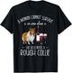 Rough Collie Mom Wine Dog Mom Women T-Shirt - T-Shirt | Black