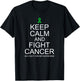 Bile Duct Cancer Keep Calm Fight Cancer Cholangiocarcinoma T-Shirt - T-Shirt | Black