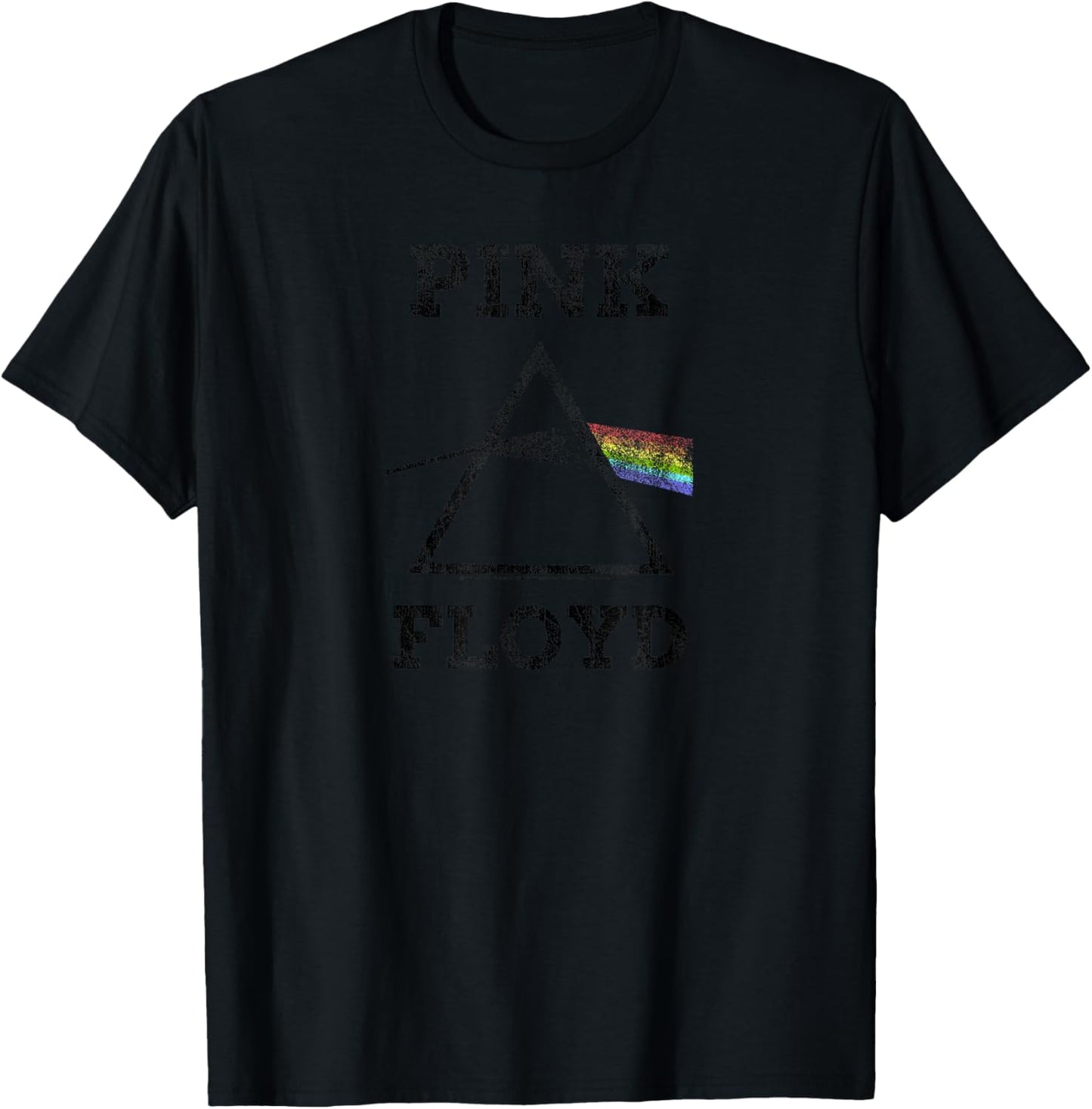 Pink Floyd Dark Side of the Moon Distressed T-Shirt - T-Shirt | Black