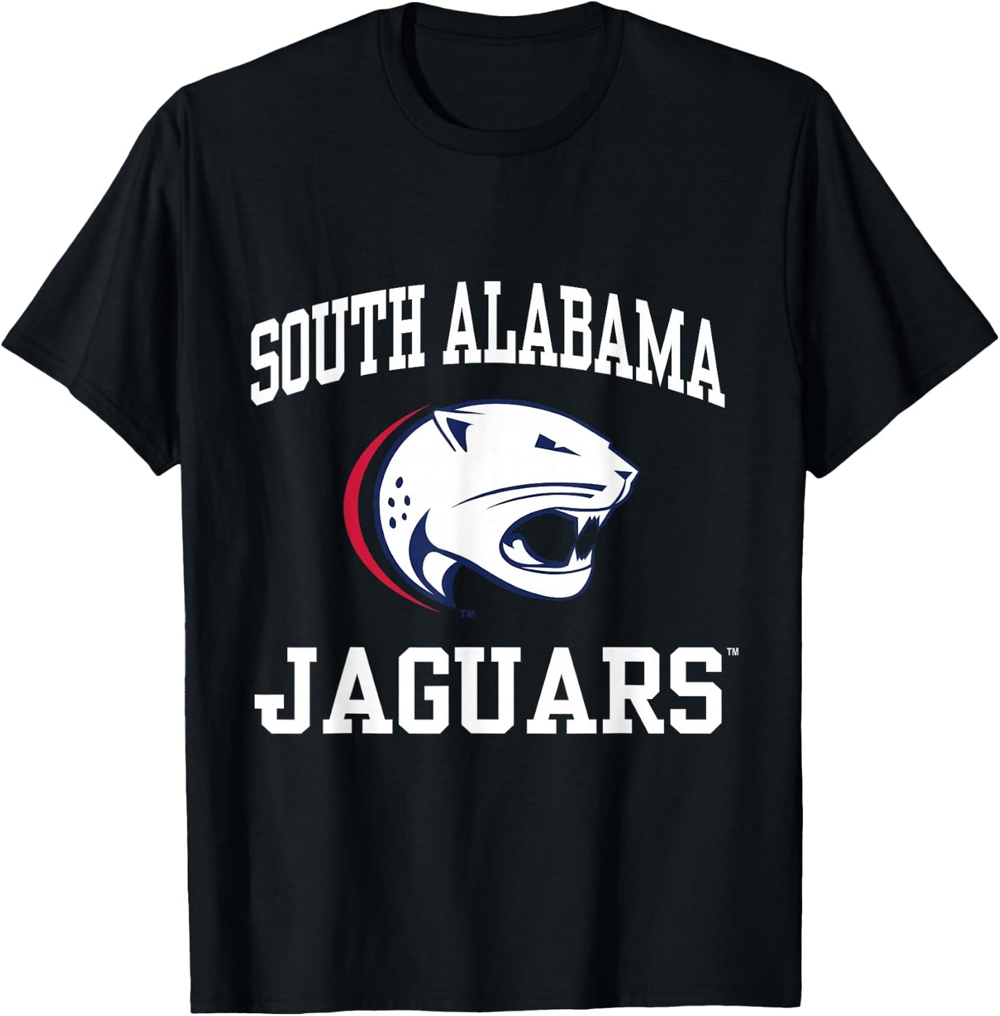South Alabama Jaguars | Official NCAA Merch | NCAFSAL02 T-Shirt - T-Shirt | Black