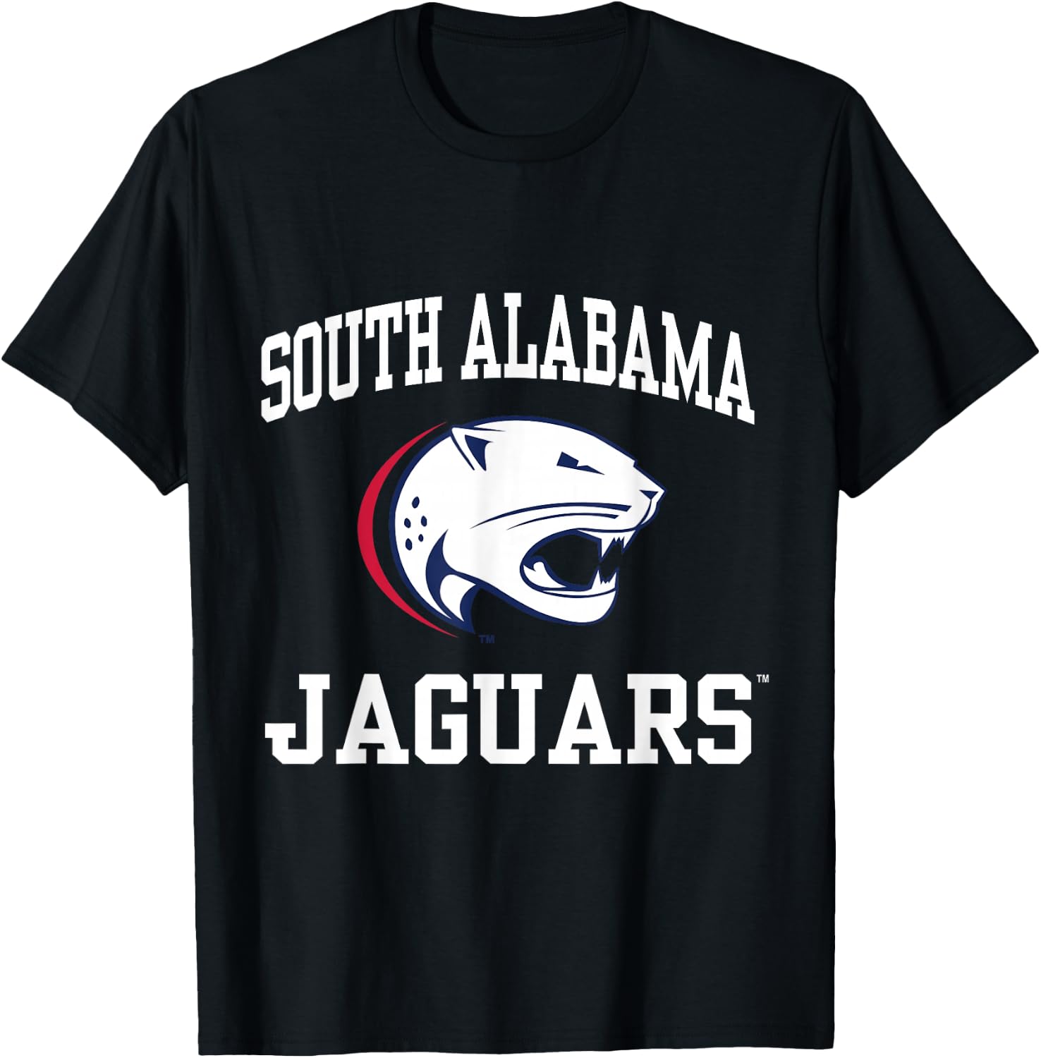 South Alabama Jaguars | Official NCAA Merch | NCAFSAL02 T-Shirt - T-Shirt | Black