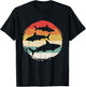 Sharks Vintage 80s Retro Clothes Shark Party in The Sea T-Shirt - T-Shirt | Black
