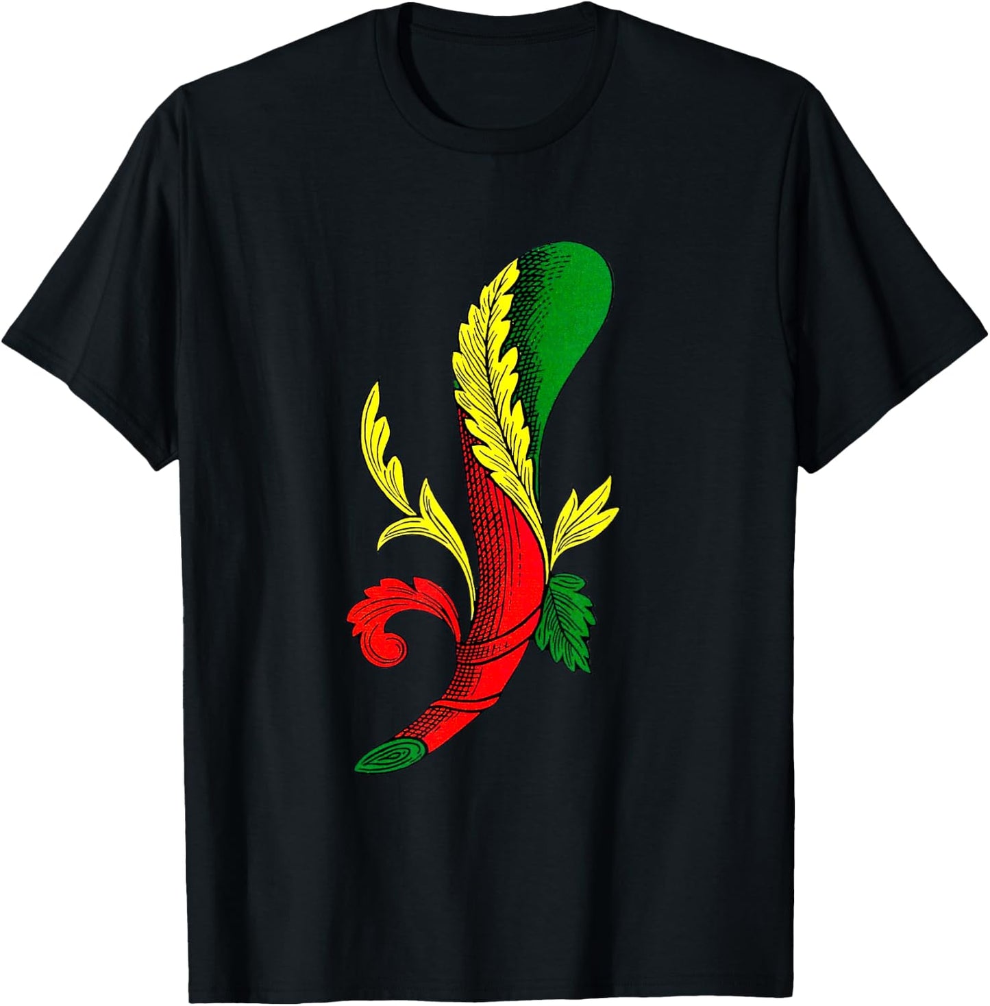 Ace of Clubs [Neapolitan Cards] Italian Playing Cards T-Shirt - T-Shirt | Black