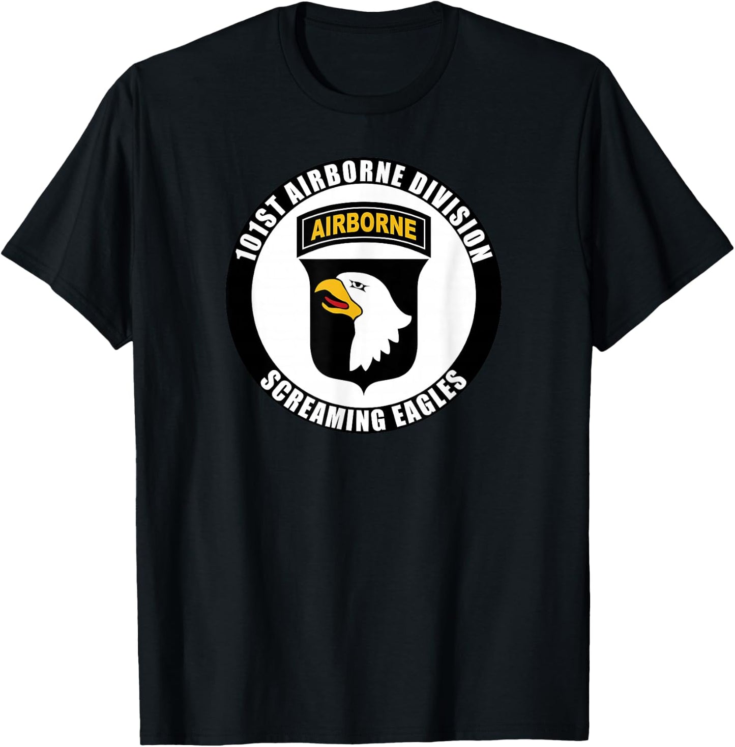 101st Airborne Division Famous Motto Military Veteran T-Shirt - T-Shirt | Black