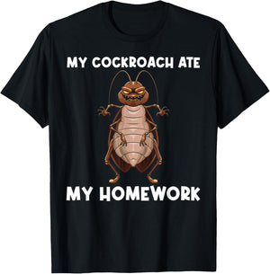 Funny Cockroach For Kids Boys Entomology Pest Control Insect T-Shirt - T-Shirt | Black