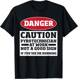 Pyrotechnics Fireworks - Funny Pyro Crew Pyrotechnician T-Shirt - T-Shirt | Black