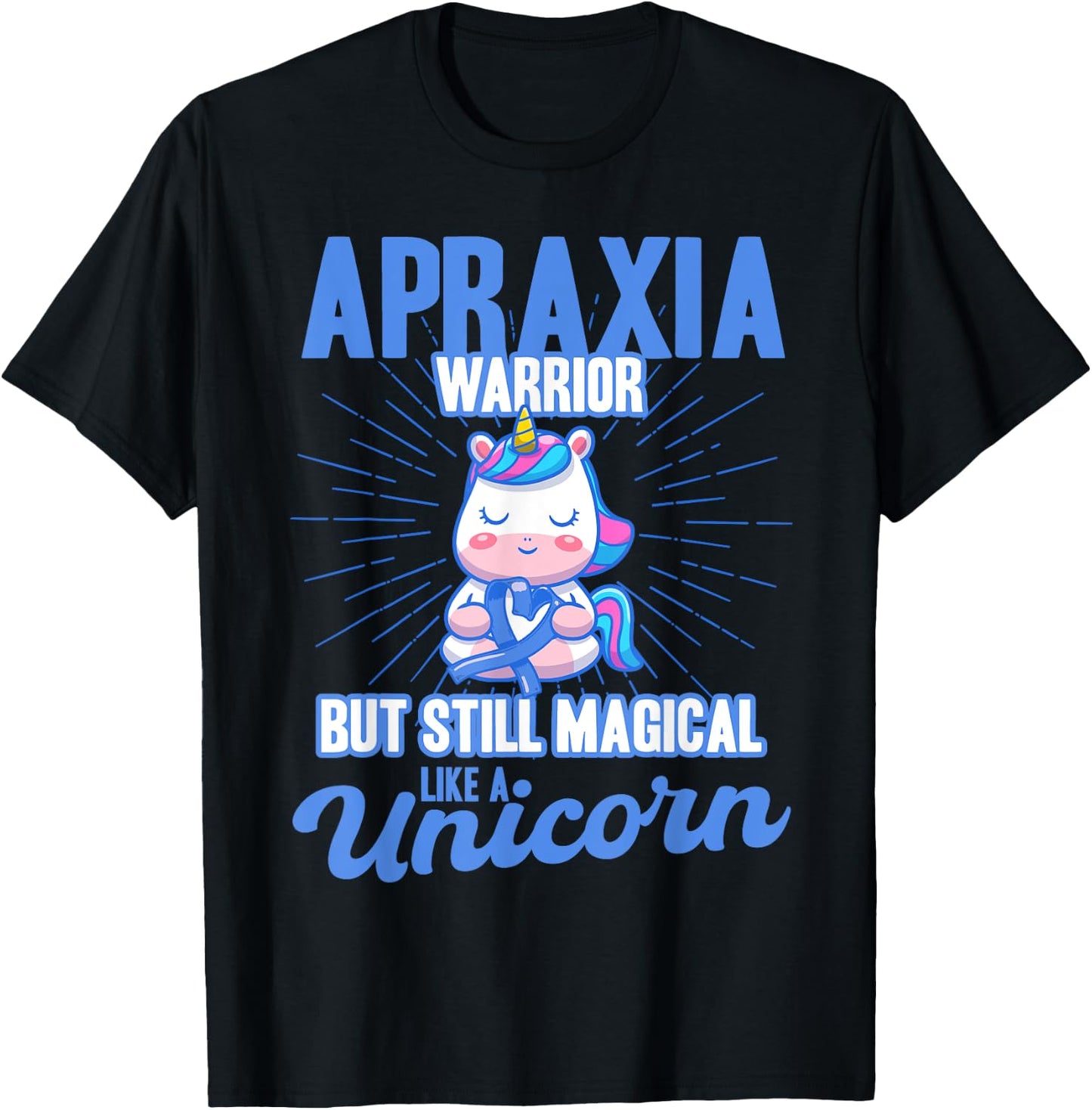 Magical Like A Unicorn Apraxia Awareness T-Shirt - T-Shirt | Black