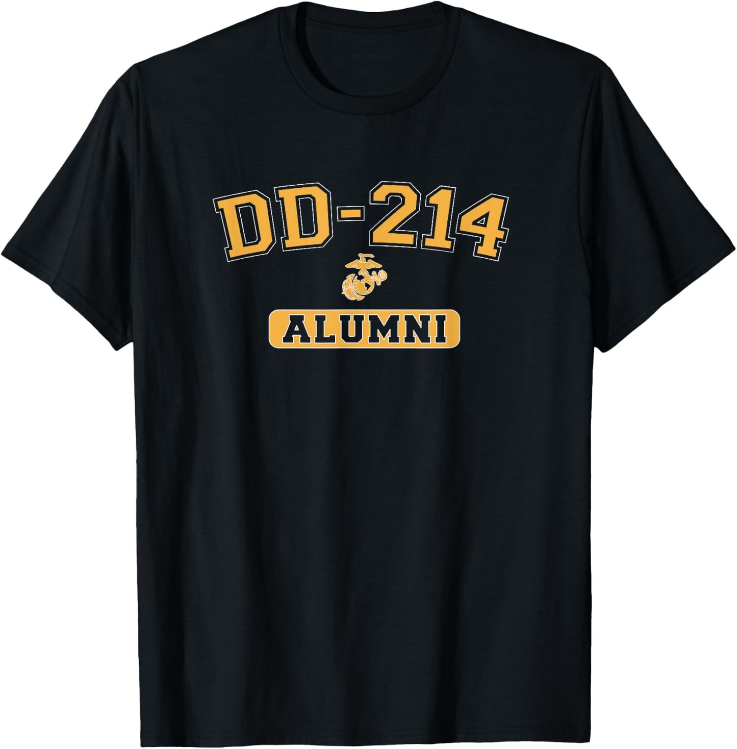 DD-214 Alumni | Colors of The Corps T-Shirt - T-Shirt | Black