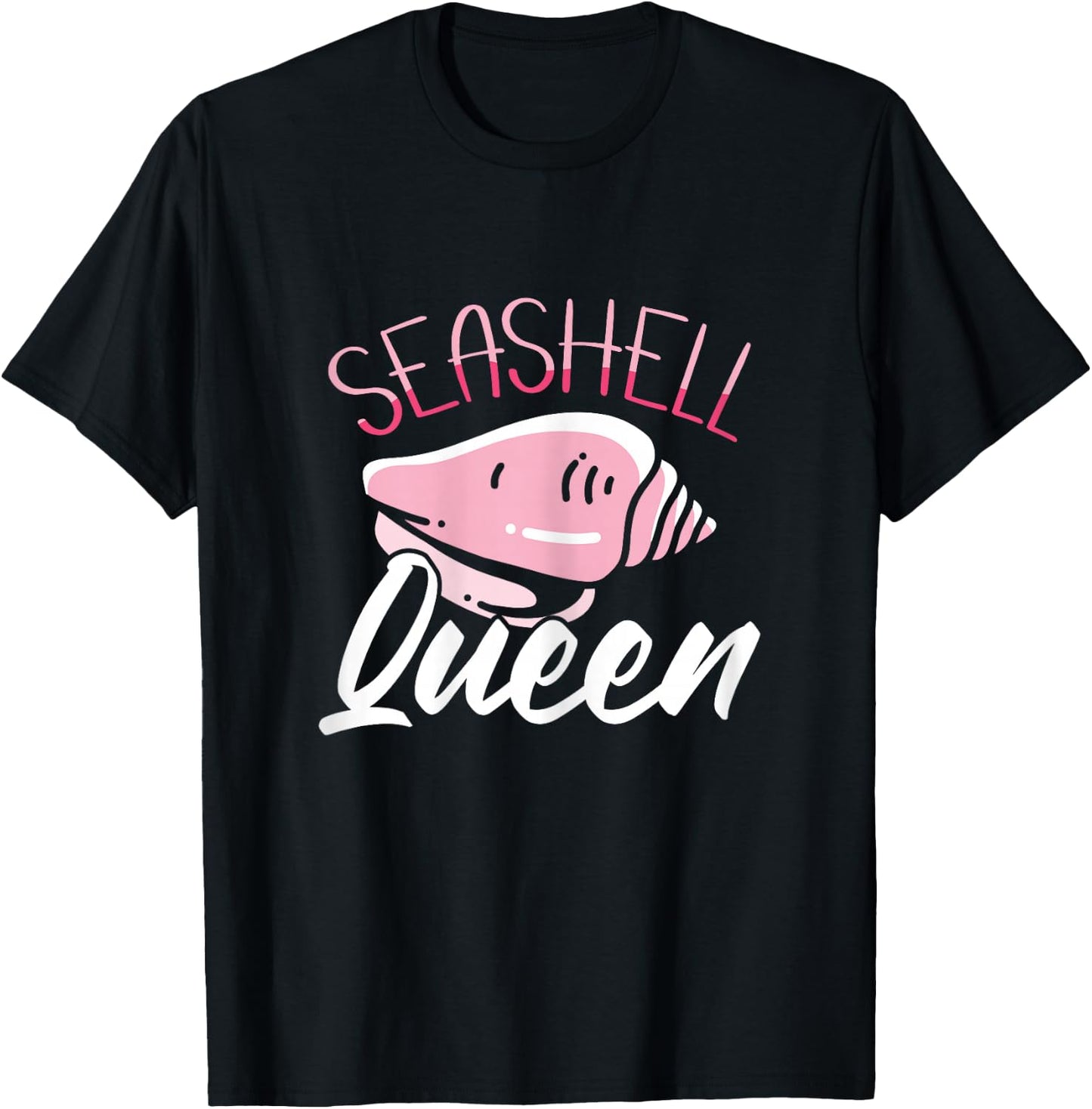 Seashell Queen Shelling Seashell Collecting T-Shirt - T-Shirt | Black