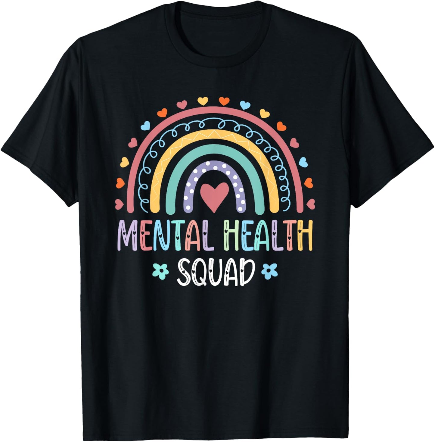 Mental Health Squad Brain Illness Mental Health Awareness T-Shirt - T-Shirt | Black