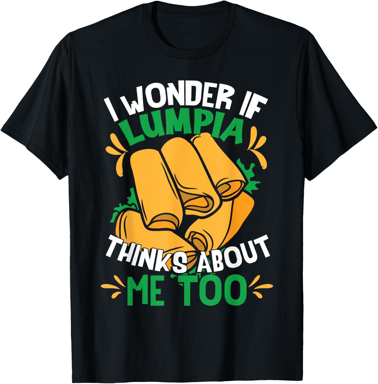 Funny Lumpia Philippines Food T-Shirt - T-Shirt | Black