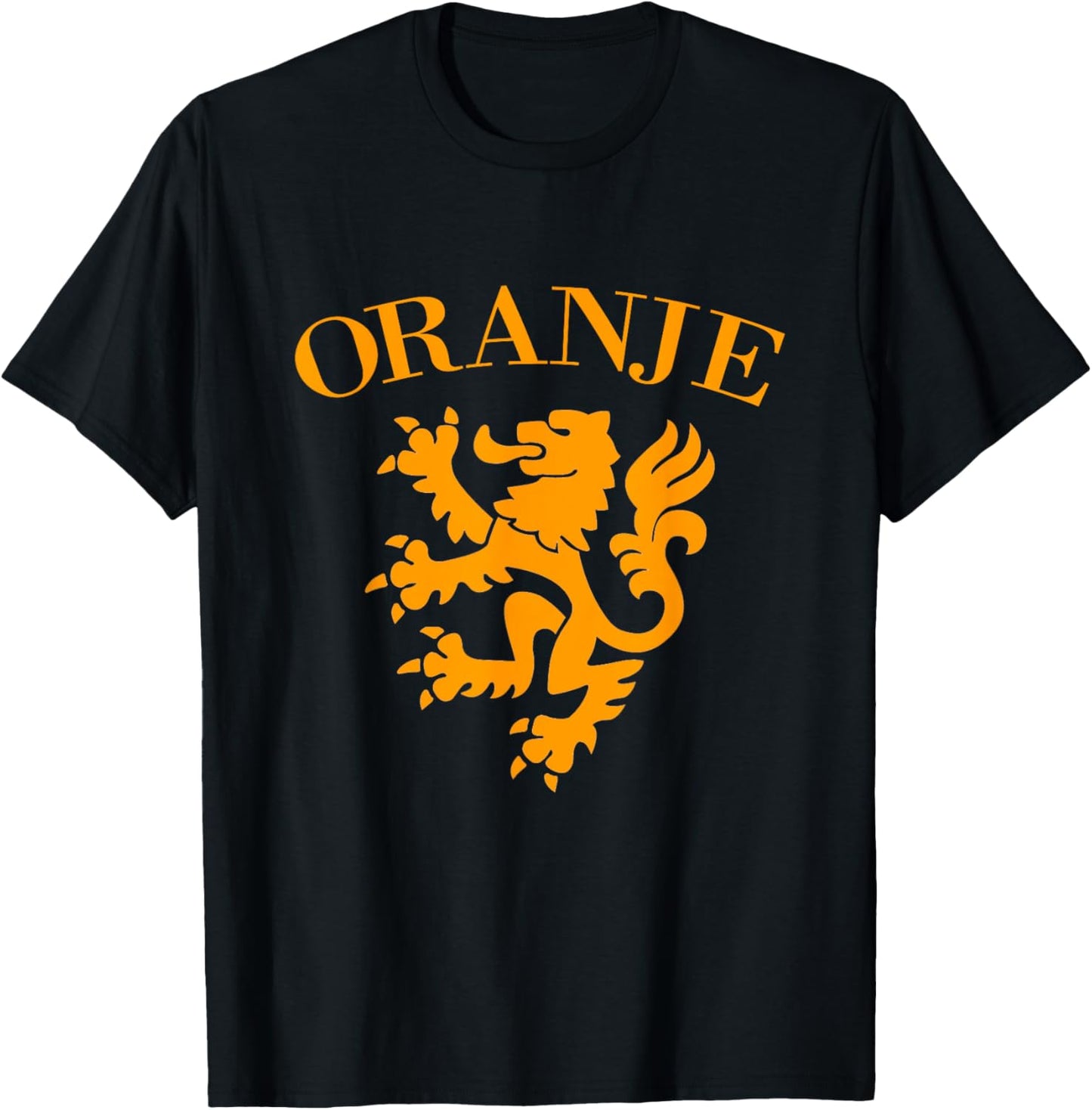 Dutch Lion Netherlands Souvenir Hollander Pride Nederland T-Shirt - T-Shirt | Black