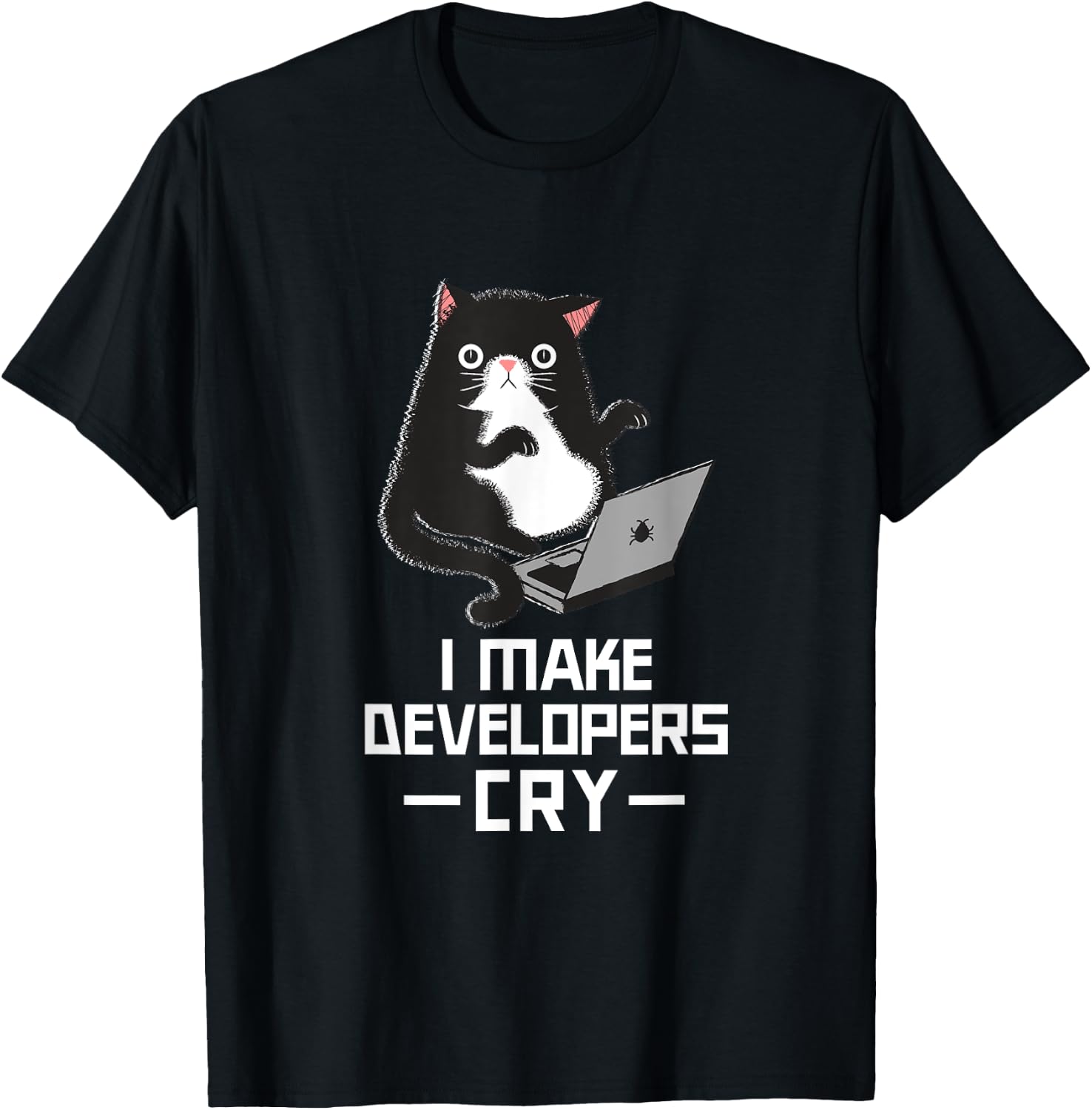 Funny QA Shirt IT Shirt QA Merch for QA Engineer QA Tester T-Shirt - T-Shirt | Black