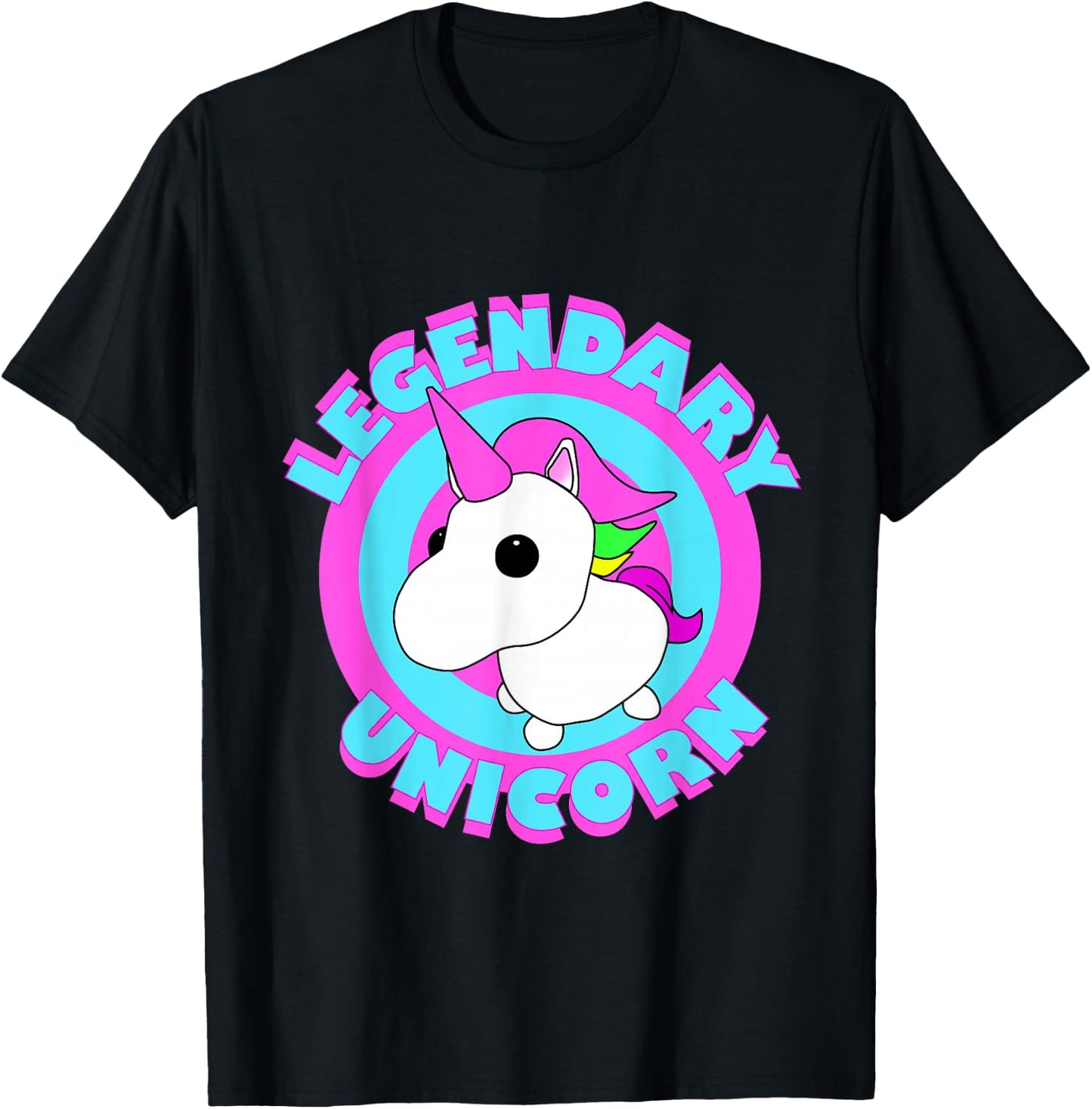 Adopt the Legendary Unicorn Gaming Team Fan Art T-Shirt - T-Shirt | Black